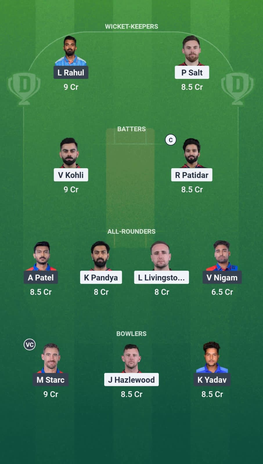 1000641848 RCB vs DC Dream11 Prediction Fantasy Cricket Tips Dream11 Team IPL 2025