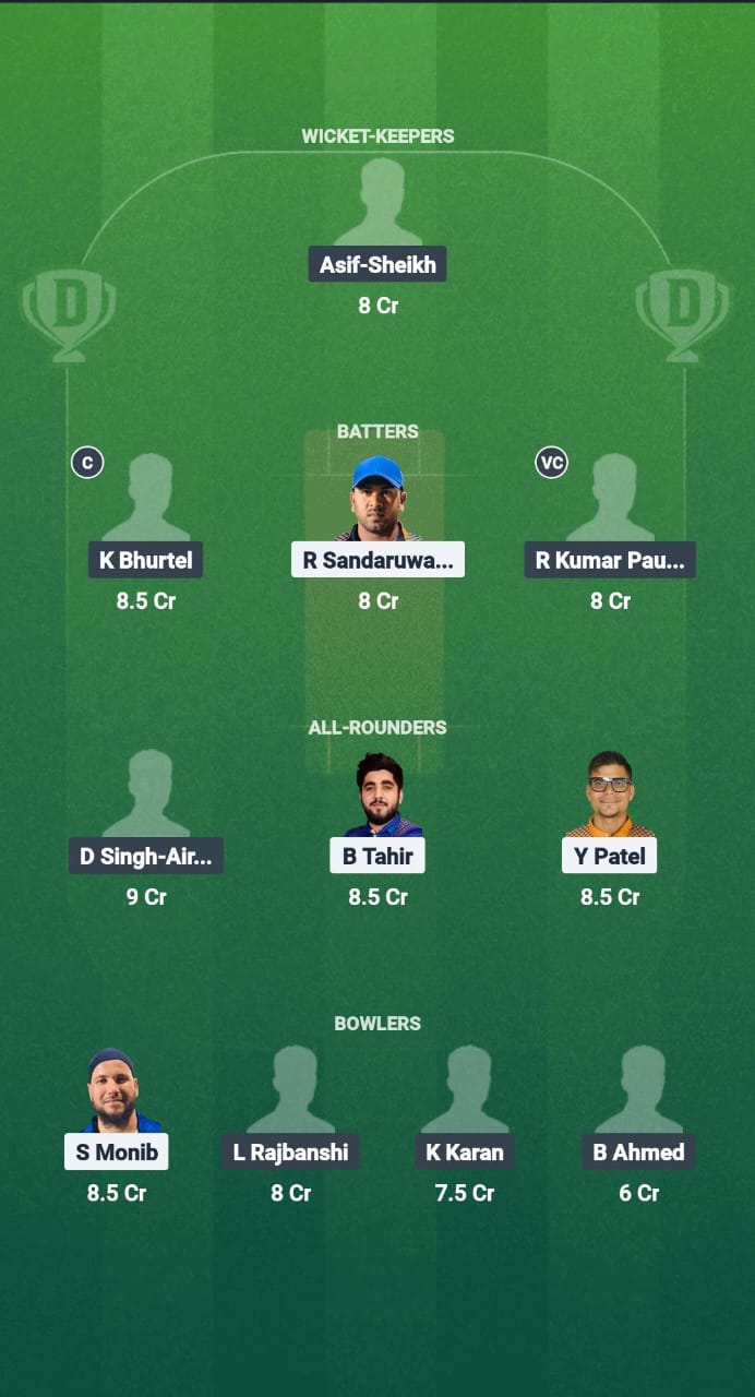 KUW vs NEP Dream11 Prediction Fantasy Cricket Tips Dream11 Team Hong Kong T20I Quadrangular Series 2025 