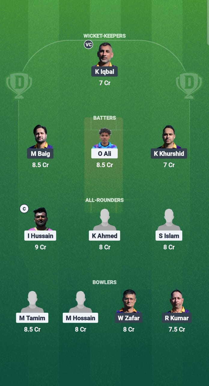 GEF vs SNS Dream11 Prediction Fantasy Cricket Tips Dream11 Team ECS T10 Madrid 2025 