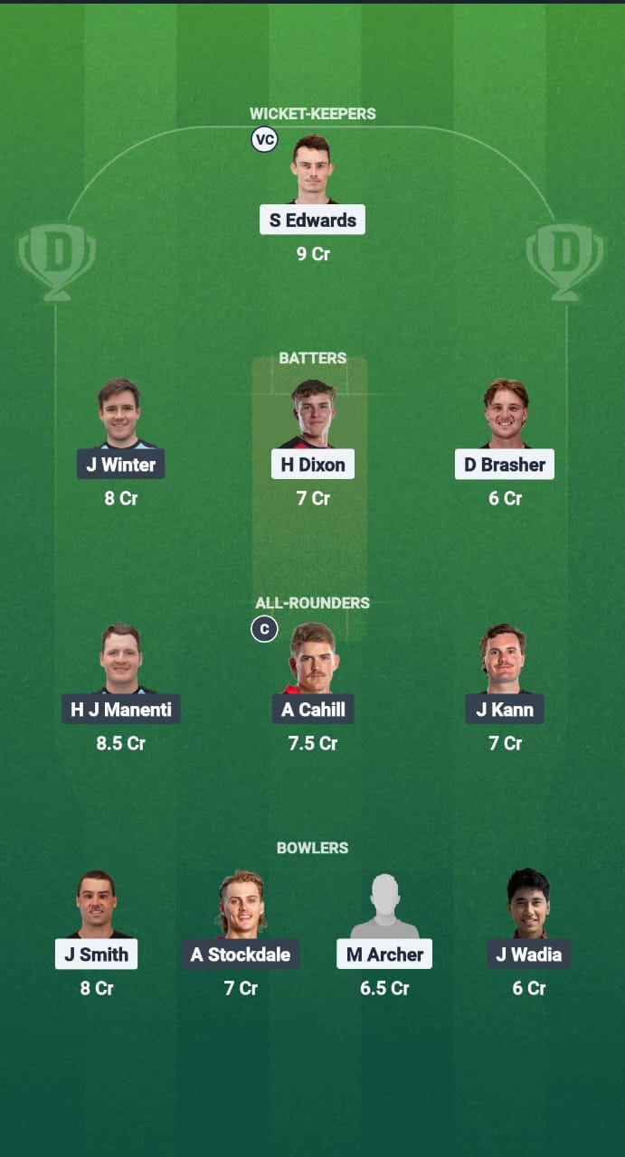 1000644150 MRA vs MSA Dream11 Prediction Fantasy Cricket Tips Dream11 Team Melbourne T10 2025