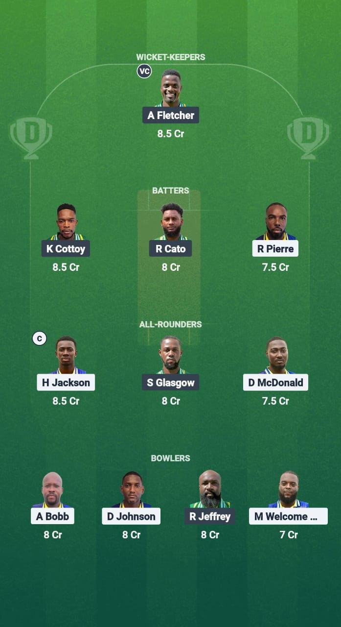 SPB vs BGR Dream11 Prediction Fantasy Cricket Tips Dream11 Team West Indies T10 Vincy Premier League 2025 