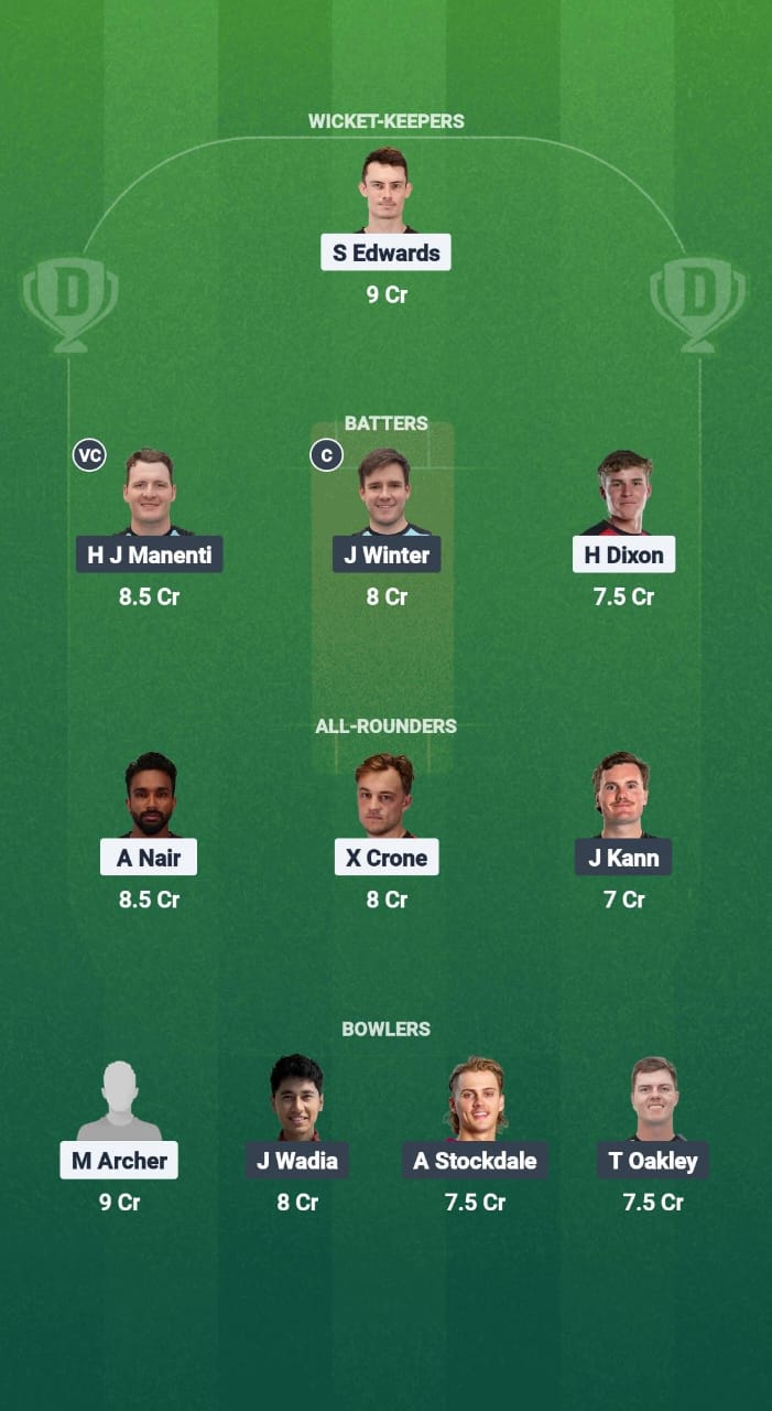 1000646594 MRA vs ASA Dream11 Prediction Fantasy Cricket Tips Dream11 Team Melbourne T10 2025