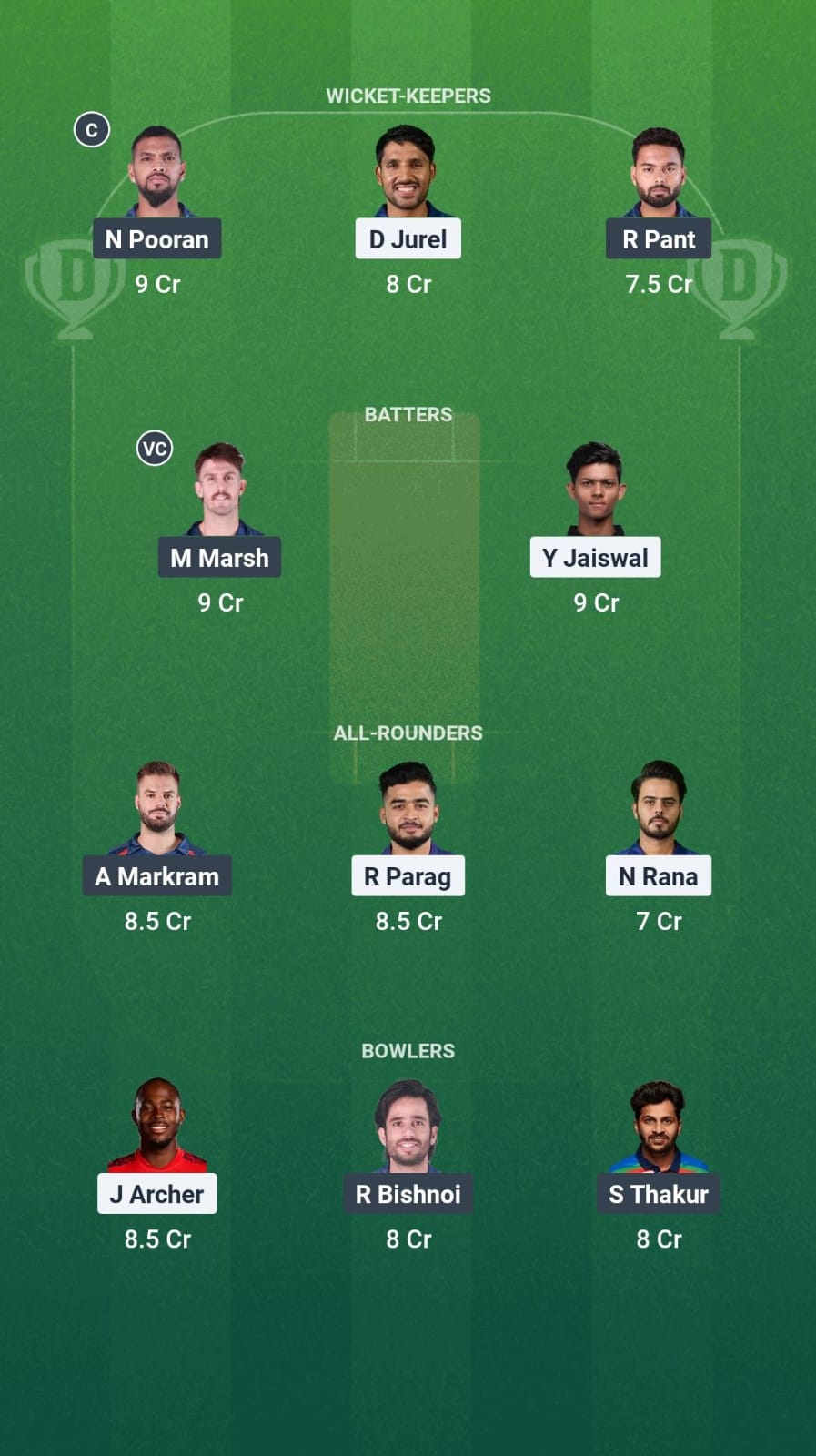 1000649366 RR vs LSG Dream11 Prediction Fantasy Cricket Tips Dream11 Team IPL 2025