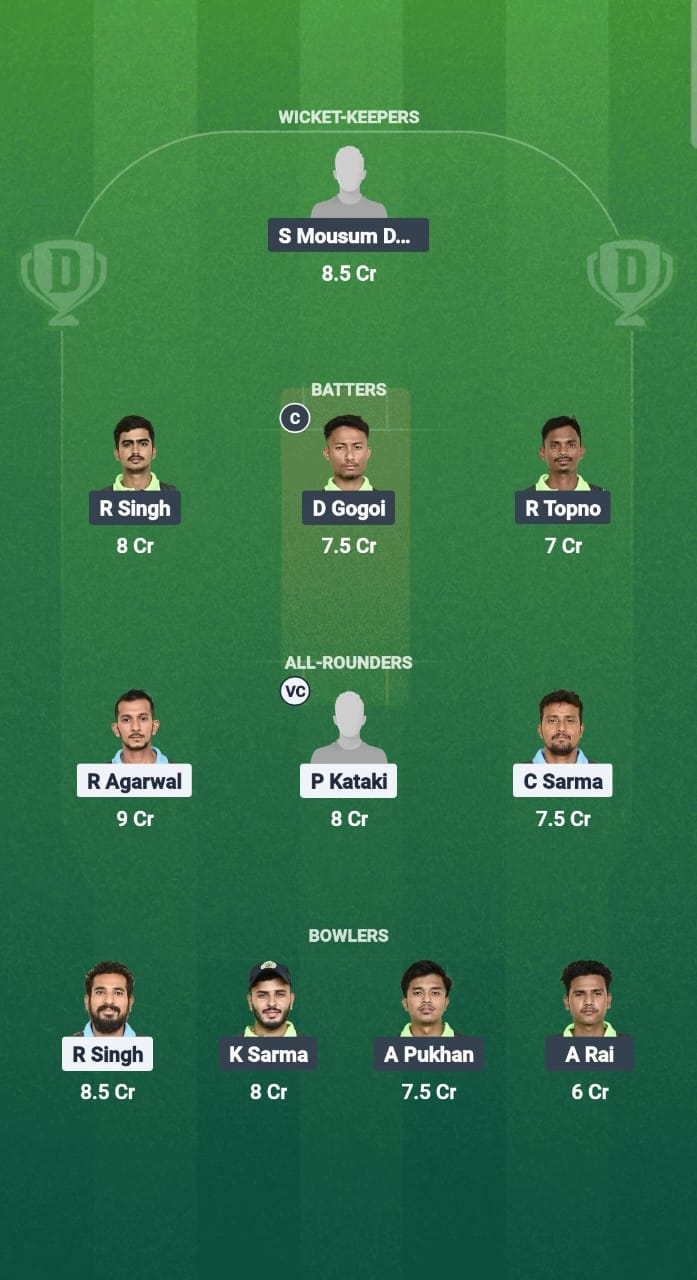 NBC vs NYC Dream11 Prediction Fantasy Cricket Tips Dream11 Team Guwahati T20 Spring League 2025 