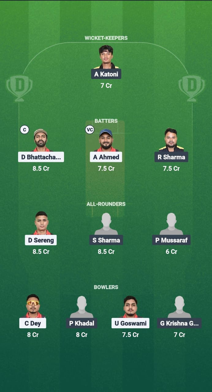 1000651142 SMH vs CCC Dream11 Prediction Fantasy Cricket Tips Dream11 Team Guwahati Premier League T20 2025