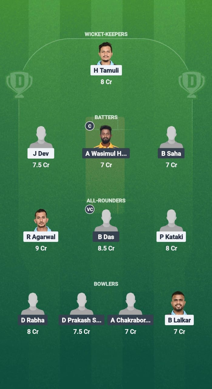 NBC vs GUG Dream11 Prediction Fantasy Cricket Tips Dream11 Team Guwahati T20 Spring League 2025 