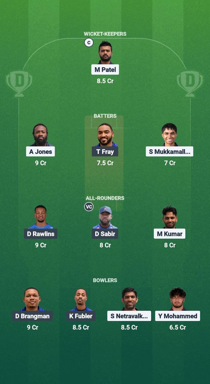 USA vs BER Dream11 Prediction Fantasy Cricket Tips Dream11 Team North American T20 Cup 2025 