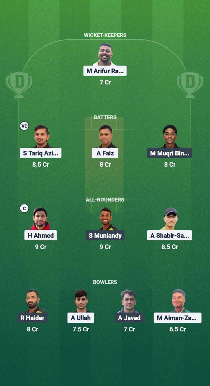 SSF vs PKW Dream11 Prediction Fantasy Cricket Tips Dream11 Team Malaysian Bash 2025 