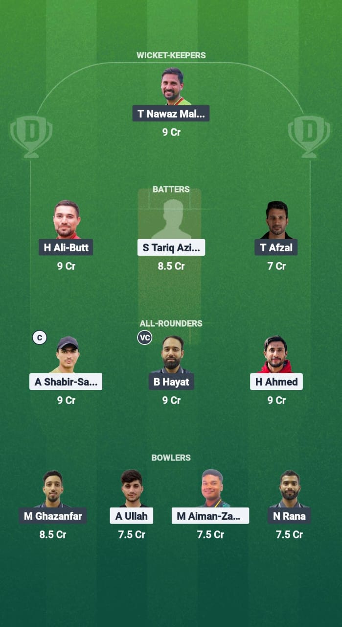 SSF vs PAHK Dream11 Prediction Fantasy Cricket Tips Dream11 Team Malaysian Bash 2025 