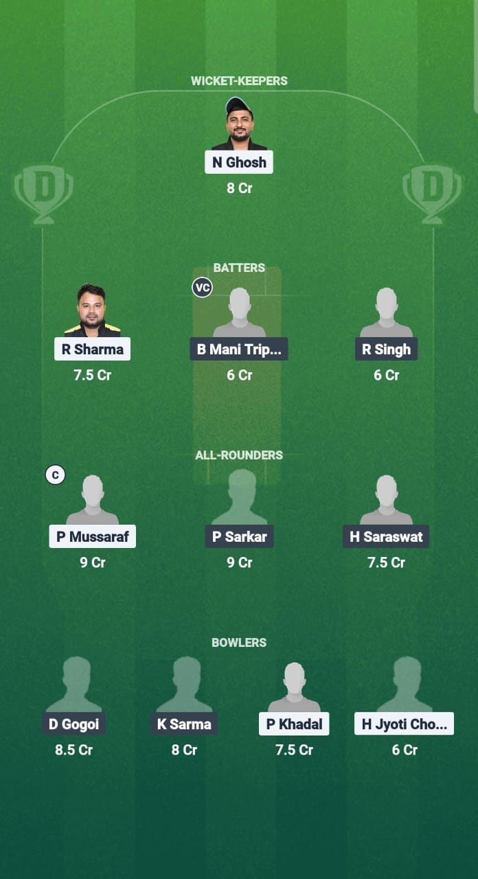 CCC vs NYC Dream11 Prediction Fantasy Cricket Tips Dream11 Team Guwahati T20 Spring League 2025 