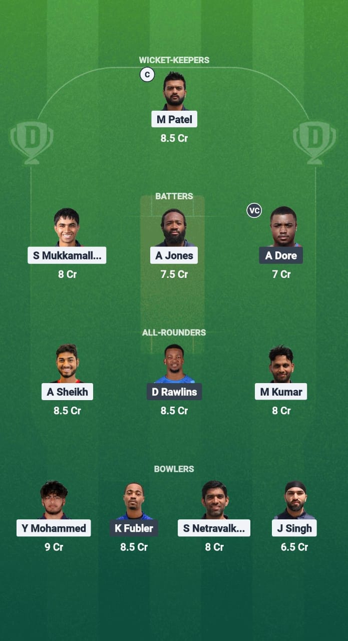 USA vs BER Dream11 Prediction Fantasy Cricket Tips Dream11 Team North American T20 Cup 2025 