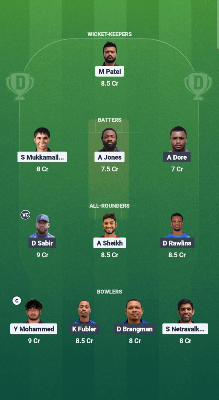USA vs BER Dream11 Prediction Fantasy Cricket Tips Dream11 Team North American T20 Cup 2025 