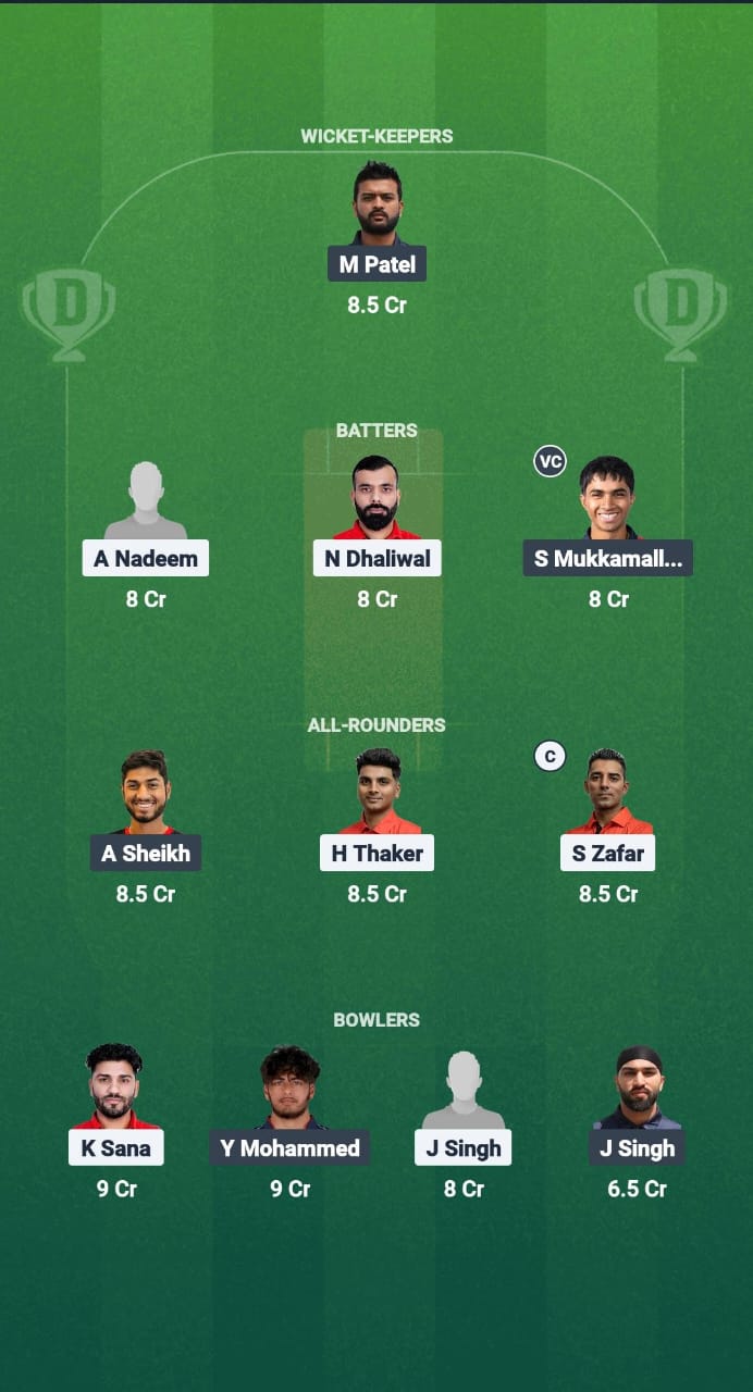 1000656419 CAN vs USA Dream11 Prediction Fantasy Cricket Tips Dream11 Team North American T20 Cup 2025
