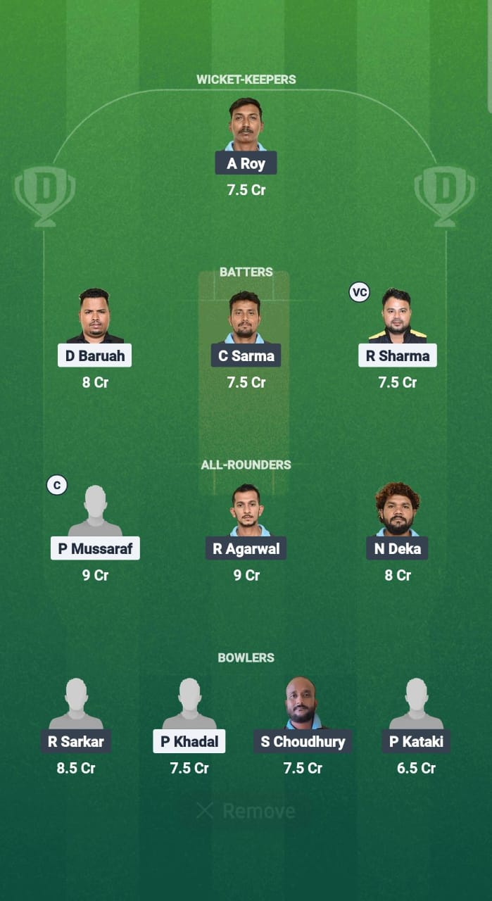 1000657623 CCC vs NBC Dream11 Prediction Fantasy Cricket Tips Dream11 Team Guwahati T20 Spring League 2025