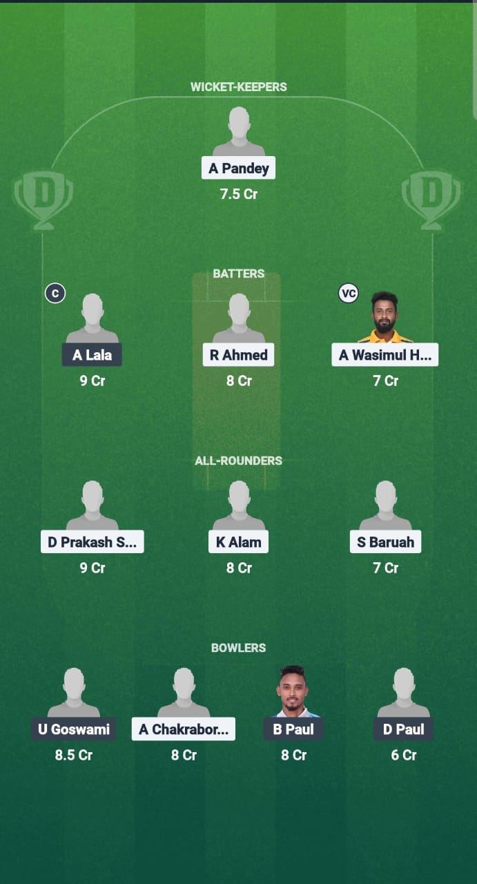 1000659501 GUG vs SMH Dream11 Prediction Fantasy Cricket Tips Dream11 Team Guwahati T20 Spring League 2025