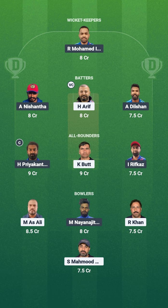 TRN vs CECC Dream11 Prediction Fantasy Cricket Tips Dream11 Team Kuwait T10 Challengers League 2025 