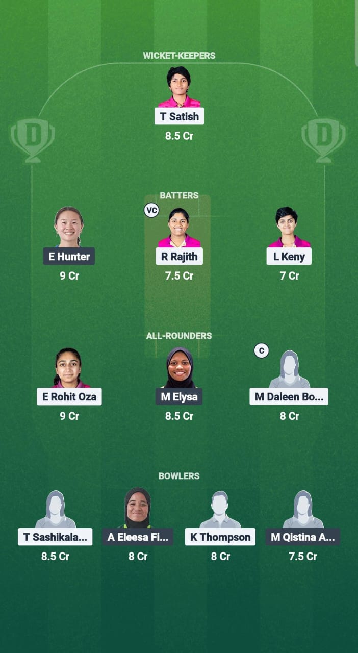 UAE-W vs ML-W Dream11 Prediction Fantasy Cricket Tips Dream11 Team ICC Women's T20 Asia Qualifier 2025 