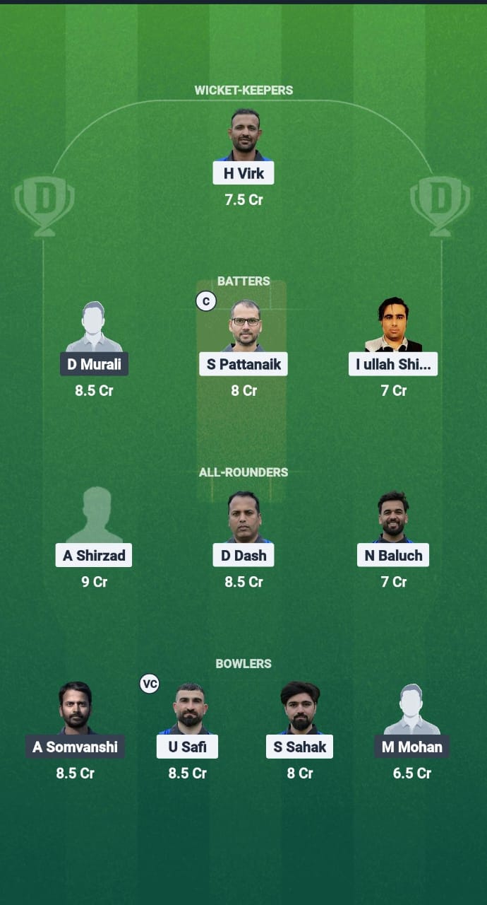 AKIF vs HSG Dream11 Prediction Fantasy Cricket Tips Dream11 Team ECS T10 Sweden 2025 
