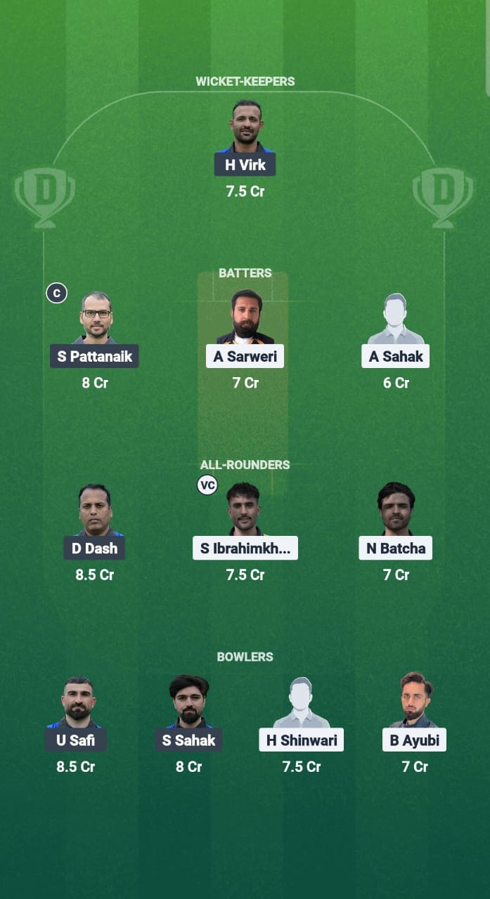 ARI vs AKIF Dream11 Prediction Fantasy Cricket Tips Dream11 Team ECS T10 Sweden 2025 