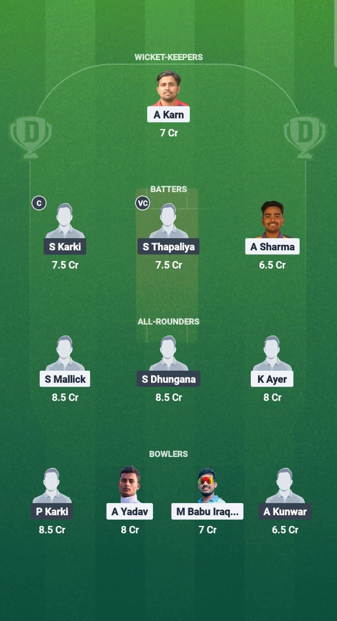 AVC vs KPL Dream11 Prediction Fantasy Cricket Tips Dream11 Team Nepal 10 2025 