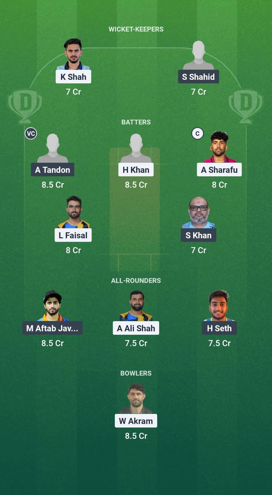 SHA vs AJM Dream11 Prediction Fantasy Cricket Tips Dream11 Team Emirates D10 2025 