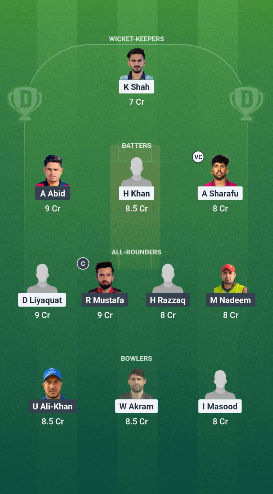 SHA vs ABD Dream11 Prediction Fantasy Cricket Tips Dream11 Team Emirates D10 2025 
