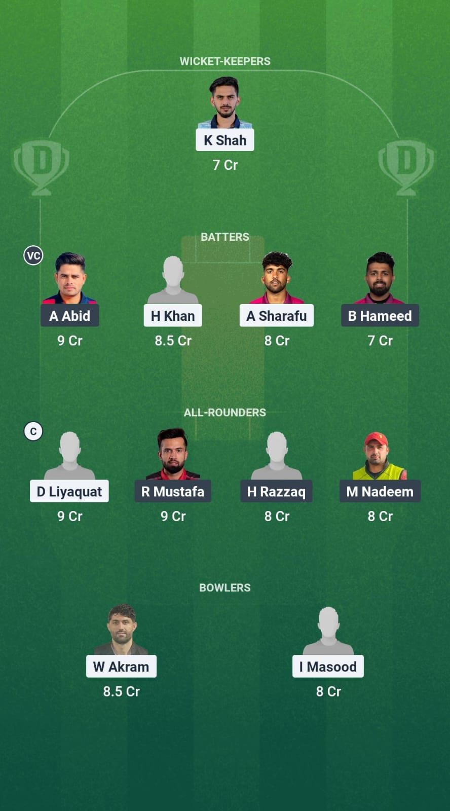 SHA vs ABD Dream11 Prediction Fantasy Cricket Tips Dream11 Team Emirates D10 2025 