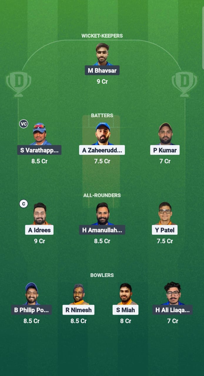 KS vs KRM Dream11 Prediction Fantasy Cricket Tips Dream11 Team Kuwait T10 Elite Championship 2025 