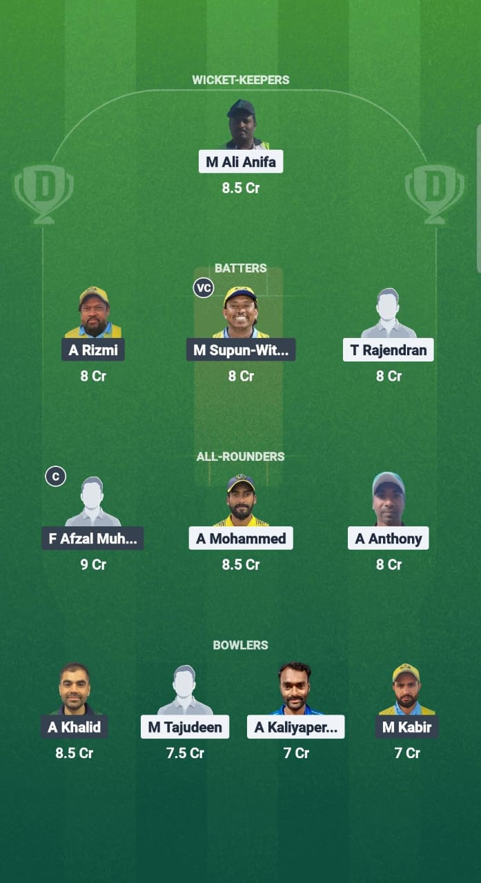 CHK vs RLC Dream11 Prediction Fantasy Cricket Tips Dream11 Team Kuwait T20 Challengers League A 2025 
