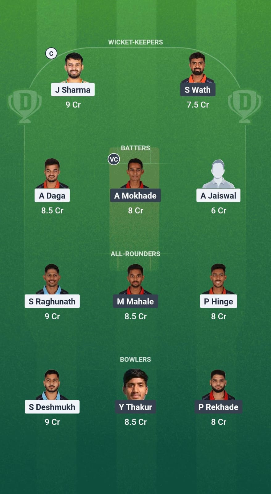 1000694073 NMB vs NAH Dream11 Prediction Fantasy Cricket Tips Dream11 Team Vidarbha Pro T20 League 2025