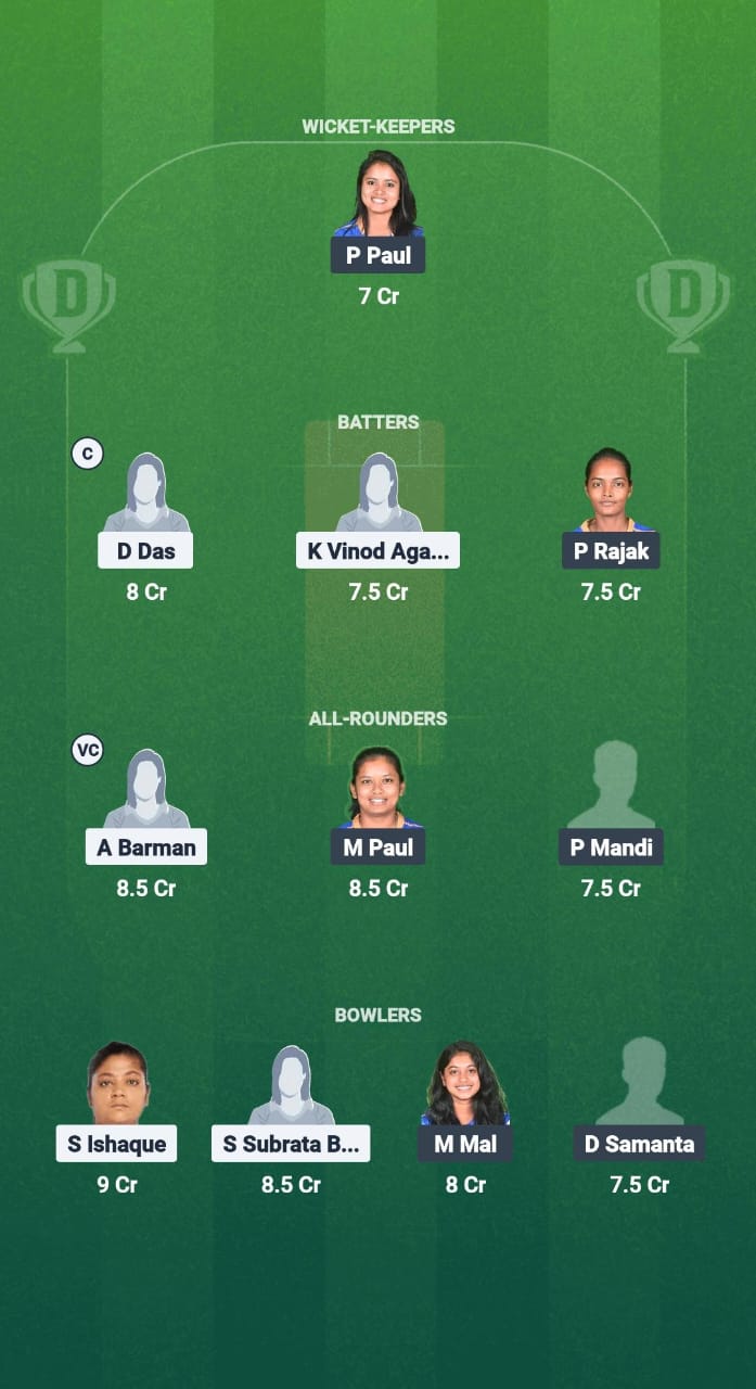1000700069 HD-W vs LSKT-W Dream11 Prediction Fantasy Cricket Tips Dream11 Team Bengal Women's Pro T20 League 2025