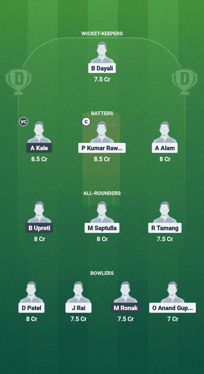 ICC vs BES Dream11 Prediction Fantasy Cricket Tips Dream11 Team Sikkim T20 League 2025 