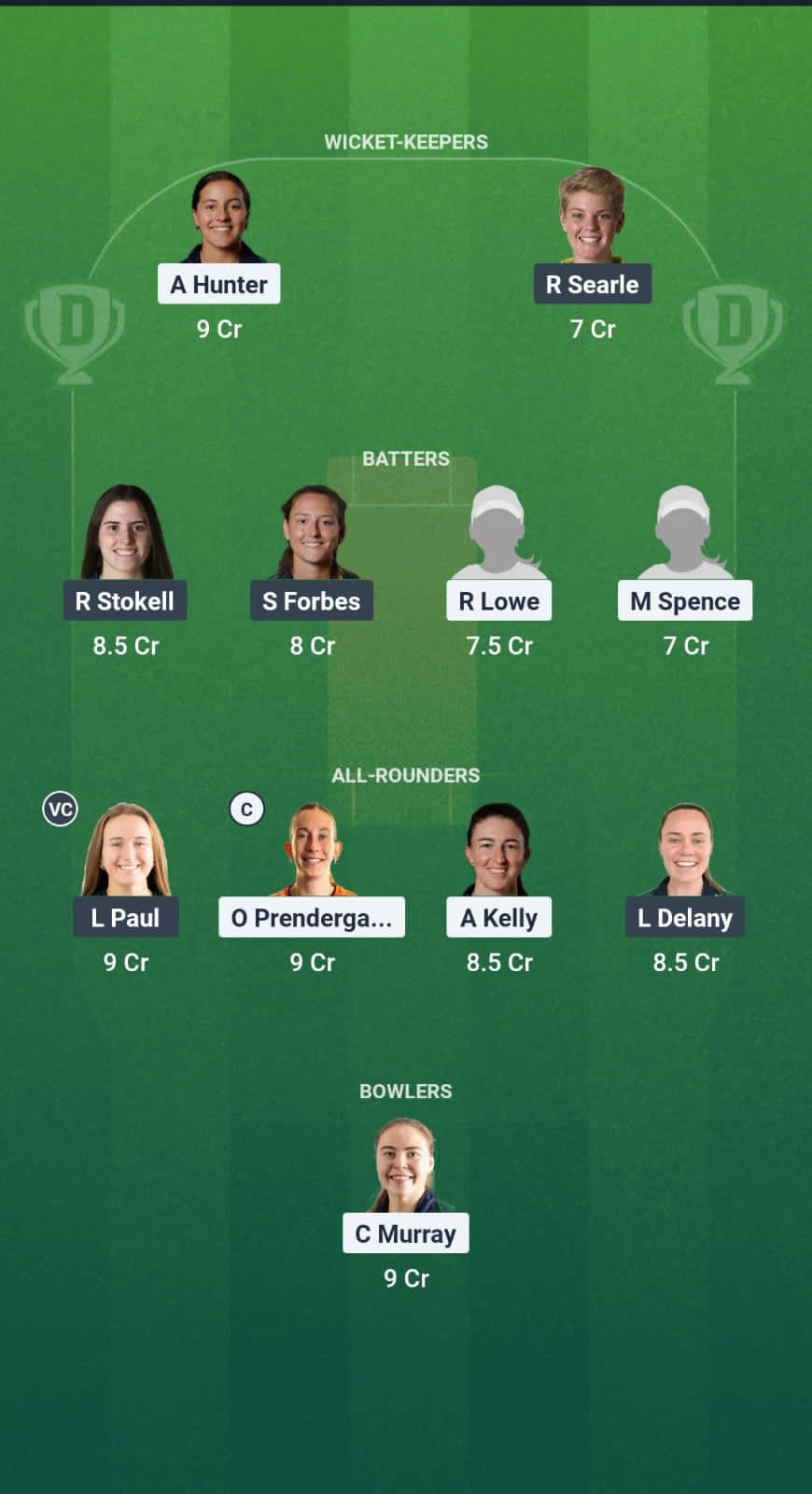 DG-W vs TYP-W Dream11 Prediction Fantasy Cricket Tips Dream11 Team Ireland Womens 2025 