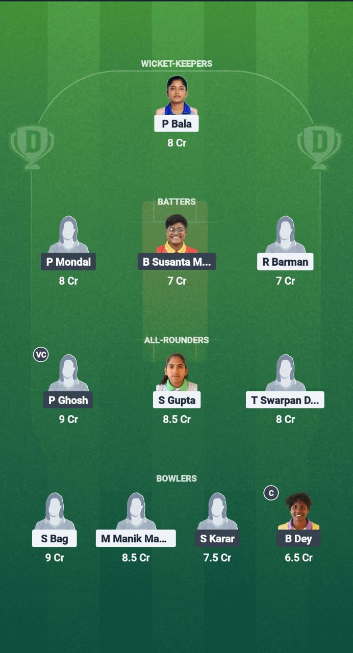 1000711042 SSS-W vs SRT-W Dream11 Prediction Fantasy Cricket Tips Dream11 Team Bengal Women’s Pro T20 League 2025