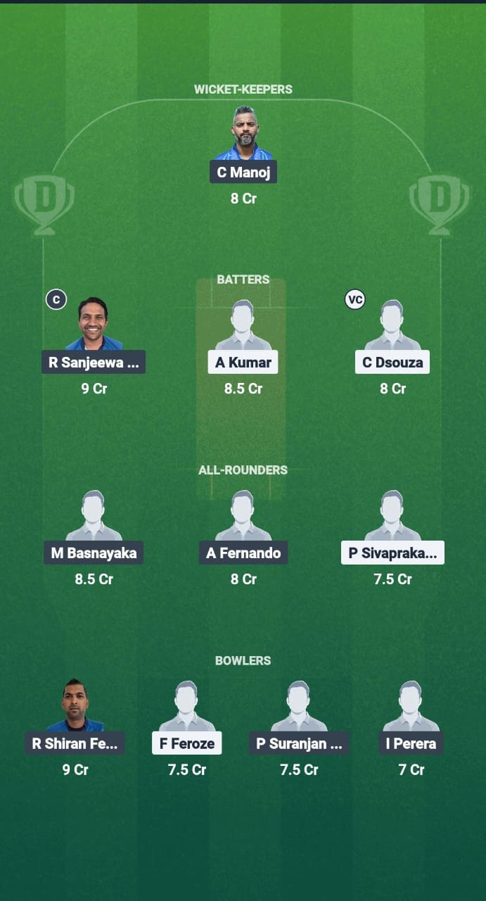 KCC vs VVP Dream11 Prediction Fantasy Cricket Tips Dream11 Team ECS T10 Finland 2025 