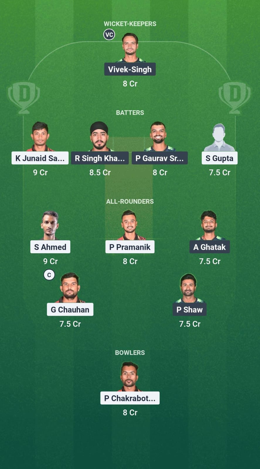 SRT vs RMW Dream11 Prediction Fantasy Cricket Tips Dream11 Team Bengal Pro T20 League 2025 