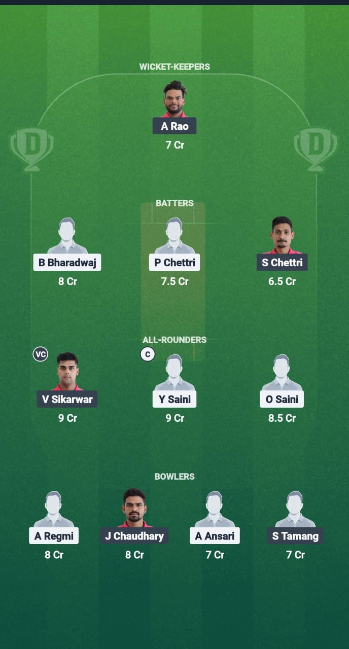 PKY vs ACC Dream11 Prediction Fantasy Cricket Tips Dream11 Team Sikkim T20 League 2025 