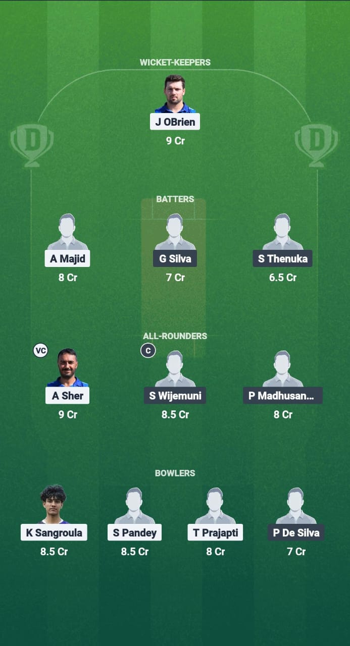 EMP vs VVP Dream11 Prediction Fantasy Cricket Tips Dream11 Team ECS T10 Finland 2025 