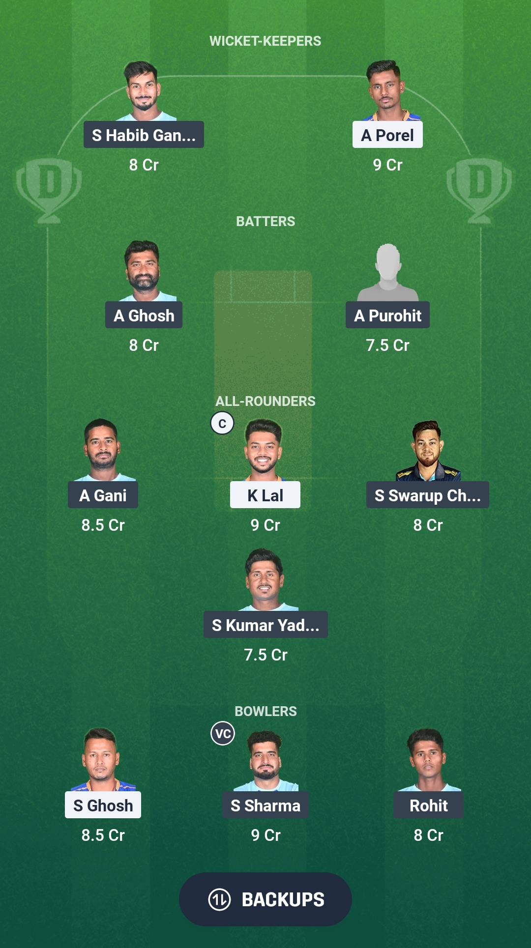 LSKT vs AHW Dream11 Prediction Fantasy Cricket Tips Dream11 Team Bengal Pro T20 League 2025 