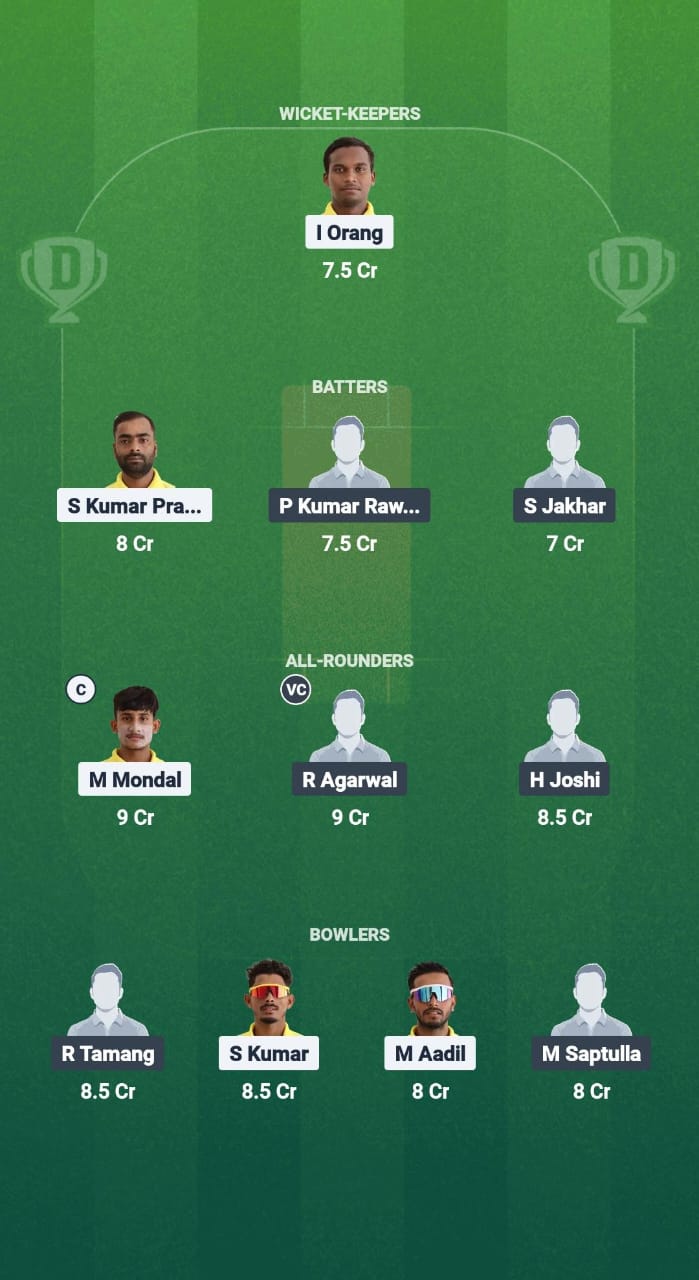YC vs ICC Dream11 Prediction Fantasy Cricket Tips Dream11 Team Sikkim T20 League 2025 