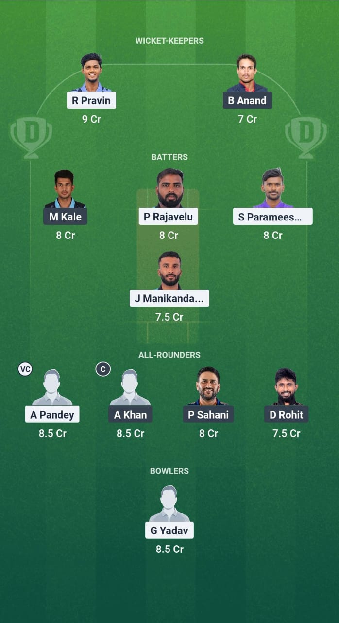 1000722960 YAR vs VMK Dream11 Prediction Fantasy Cricket Tips Dream11 Team Pondicherry T20 Premier League 2025