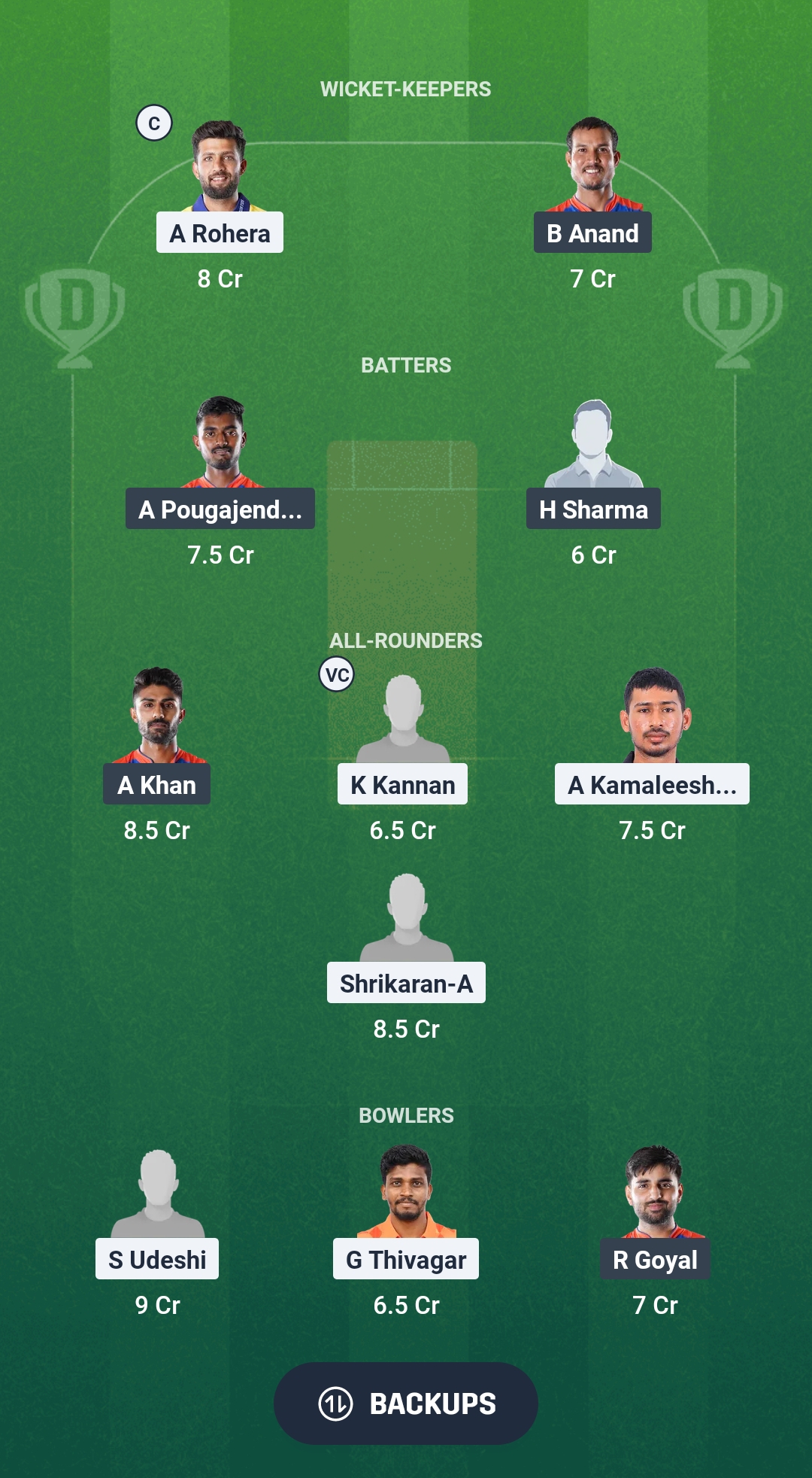 MMS vs VMK Dream11 Prediction Fantasy Cricket Tips Dream11 Team Pondicherry T20 League 2025