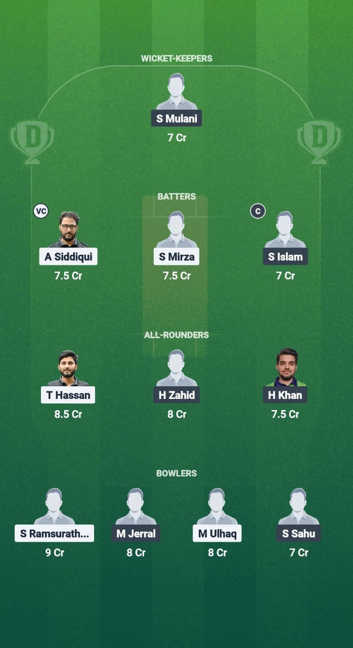 SKS vs GCA Dream11 Prediction Fantasy Cricket Tips Dream11 Team ECS T10 Germany 2025