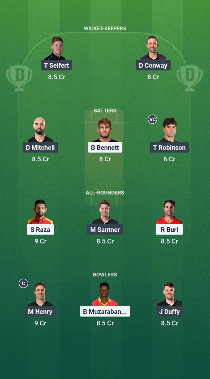 ZIM vs NZ Dream11 Prediction Fantasy Cricket Tips Dream11 Team T20I Tri-Series in Zimbabwe 2025