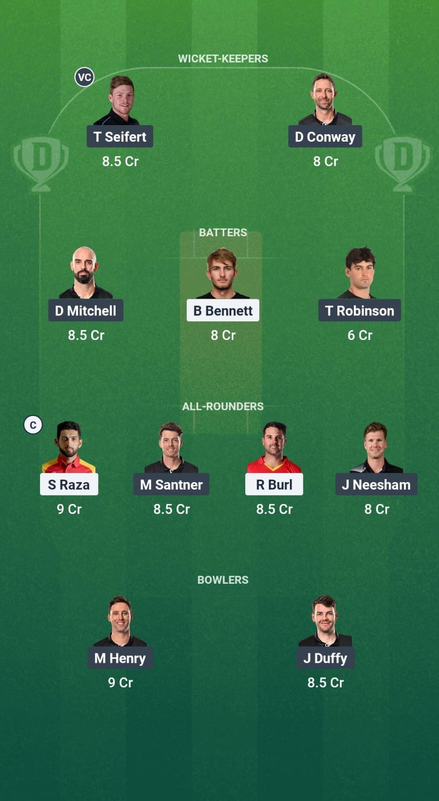 ZIM vs NZ Dream11 Prediction Fantasy Cricket Tips Dream11 Team T20I Tri-Series in Zimbabwe 2025