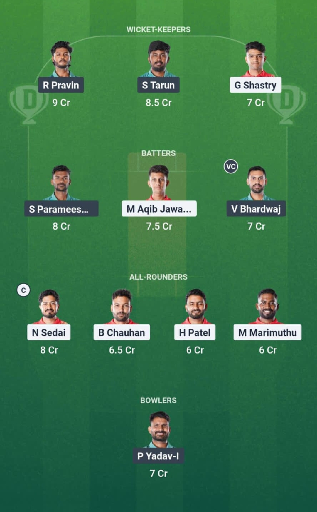 1000732297 YAR vs KAK Dream11 Prediction Fantasy Cricket Tips Dream11 Team Pondicherry T20 League 2025