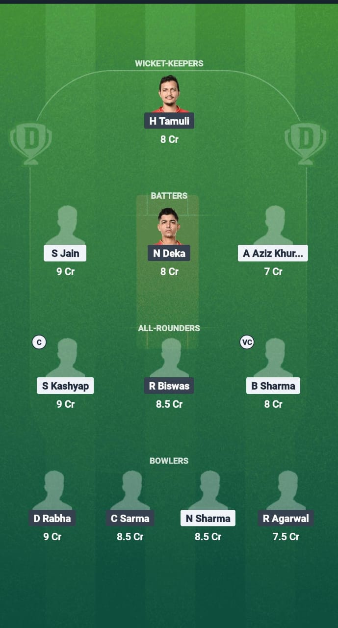 GTC vs NBC Dream11 Prediction Fantasy Cricket Tips Dream11 Team Assam T20 Summer Challenger Trophy 2025