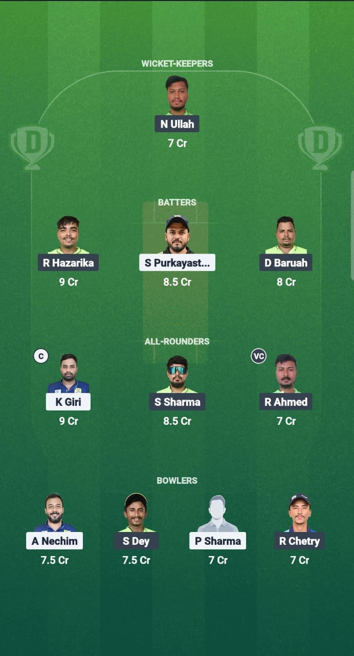 1000735599 BCC vs CCC Dream11 Prediction Fantasy Cricket Tips Dream11 Team Assam T20 Summer Challenger Trophy 2025