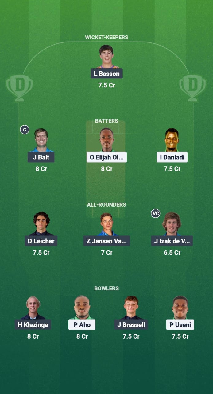 NIG vs NAM-A Dream11 Prediction Fantasy Cricket Tips Dream11 Team Pearl of Africa T20 2025
