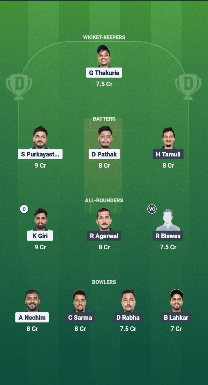 1000743828 BCC vs NBC Dream11 Prediction Fantasy Cricket Tips Dream11 Team Guwahati T20 Spring Cup 2025